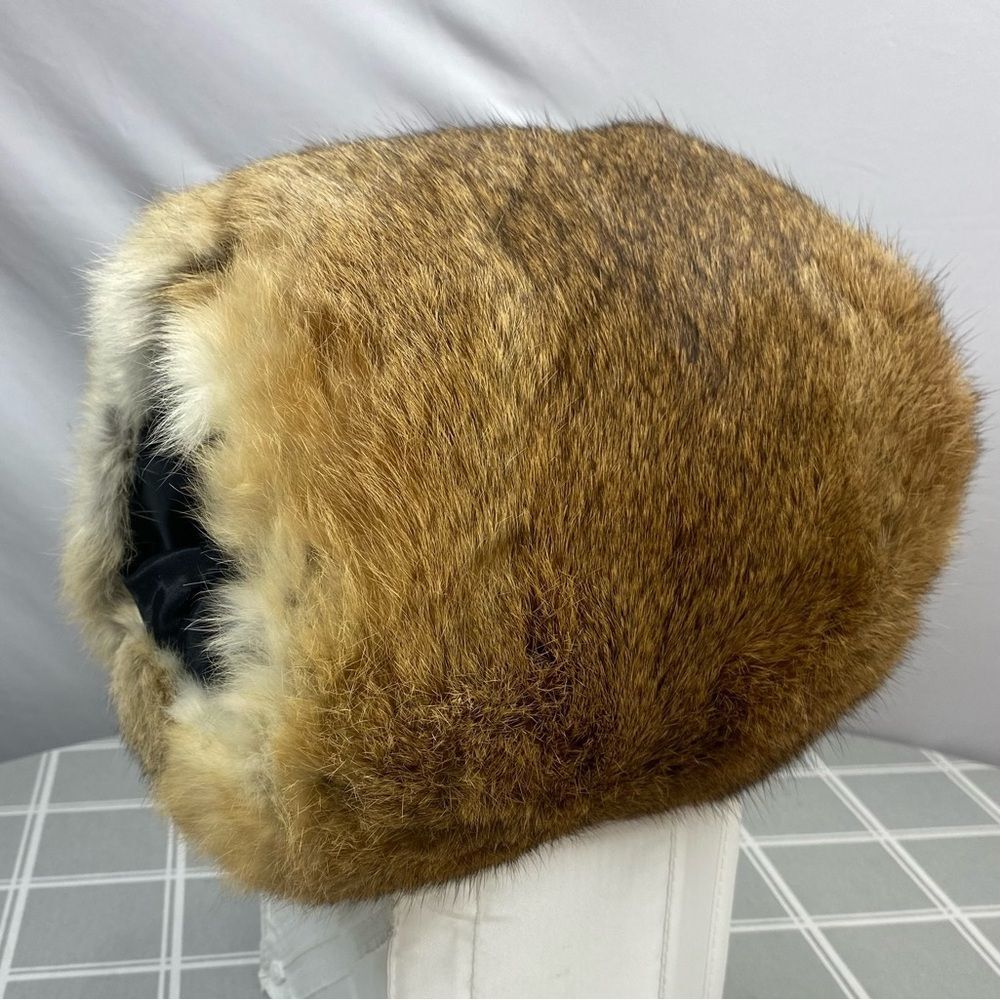 Real Fur Muff Hand Warmer Rare Vtg Hand Stitched Lining & Pocket Winter Wedding
